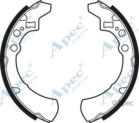 APEC BRAKING Комплект тормозных колодок SHU416